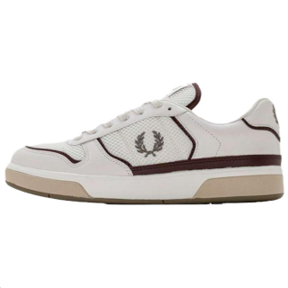 FRED PERRY Low top Skateboard Shoes Men's White Brown
