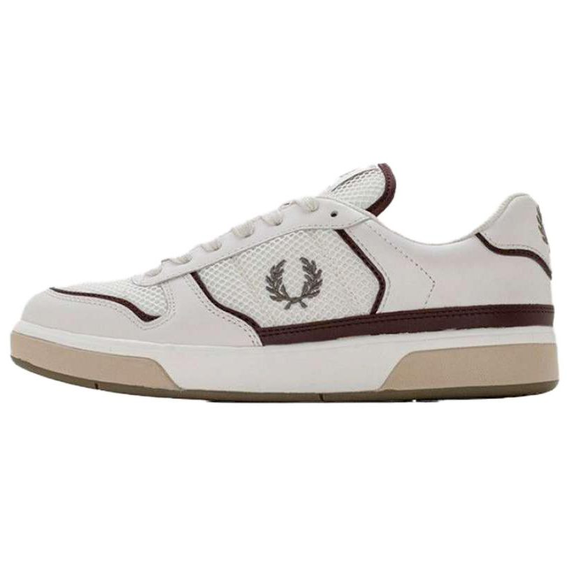 FRED PERRY Low top Skateboard Shoes Men's White Brown