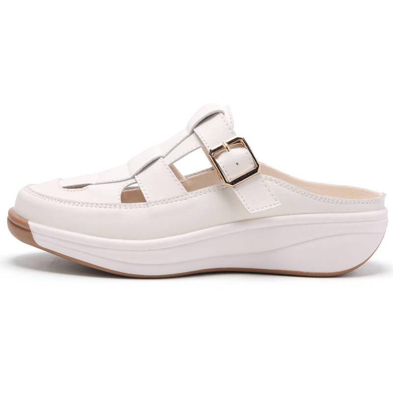 Reivantix Reivanti Slip Resistant Closed Toe Slippers Women's Beige