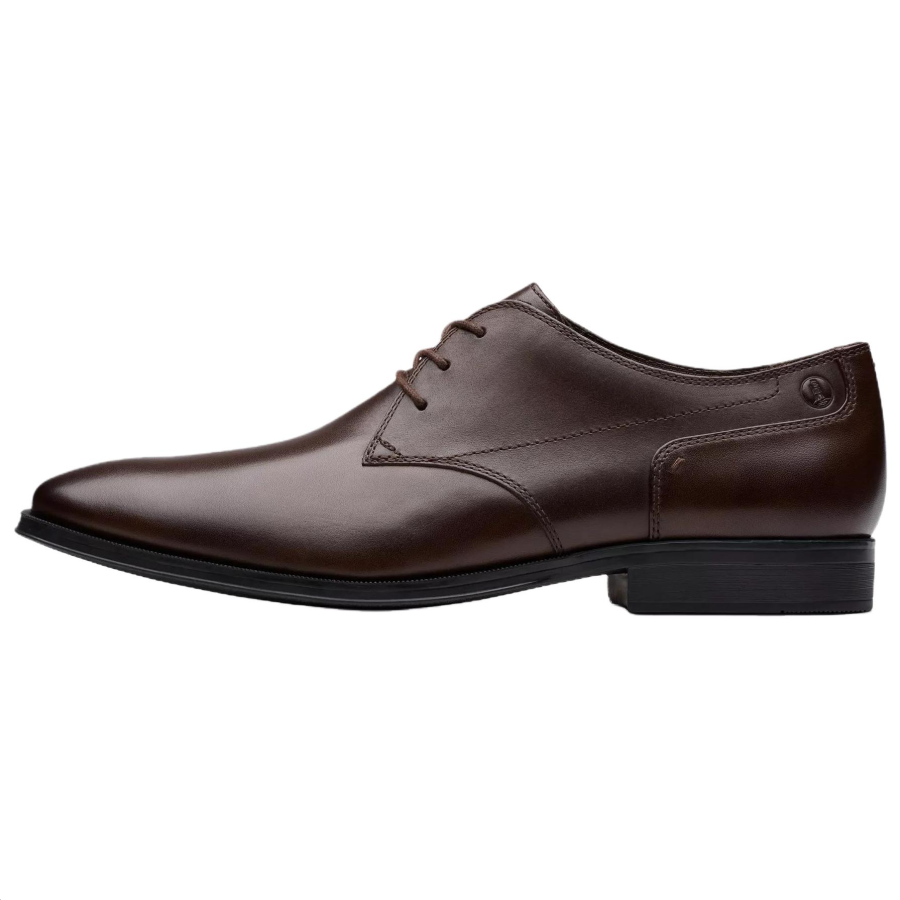 Clarks Paulton Lace Leather Dress Shoes Men's Brown