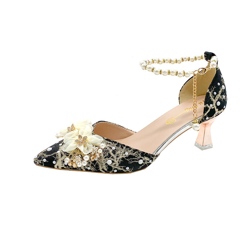 YIYIQIN Microfiber Leather Slim Heel High Heels Women's