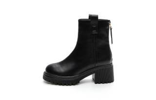 POOQ Ankle Boots Women's Black/Beige