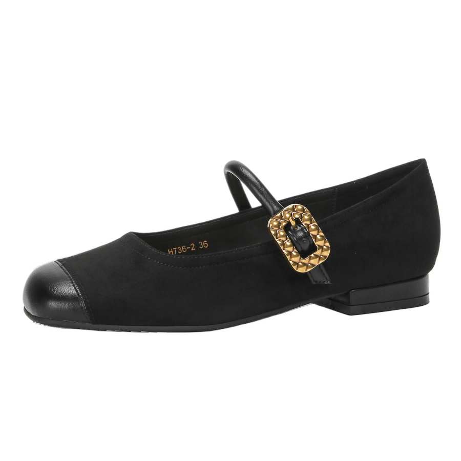 Bamiti Like Walking On A Level Surface Microfiber Leather Mary Jane Shoes 2cm Women's