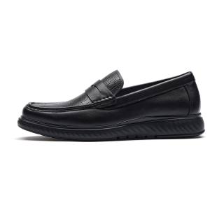 SEVEN Cow Leather Casual Shoes Men's Black