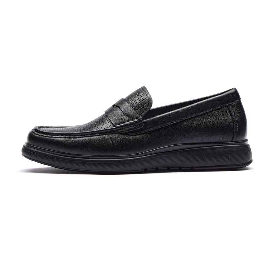 SEVEN Cow Leather Casual Shoes Men's Black