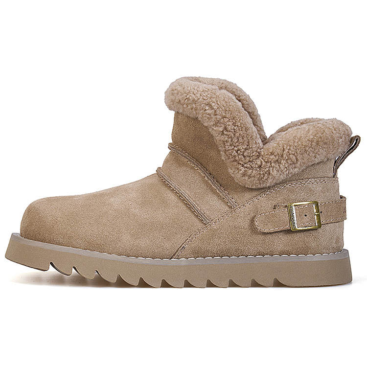 Joy&Mario Suede Thermal Height Increasing Snow Boots Women's