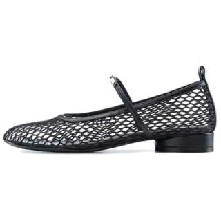 Lucia Tacci Microfiber Leather Flat Mary Jane Shoes Women's