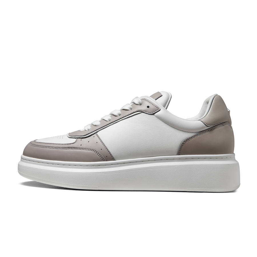 THOM WILLS Casual Versatile Trainer White Sneakers Low top Skateboard Shoes Men's Apricot Gray White