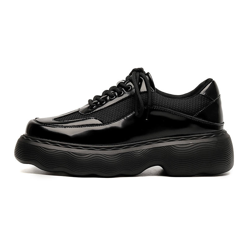 LUOMAIKE Microfiber Leather Casual Shoes Men's Black