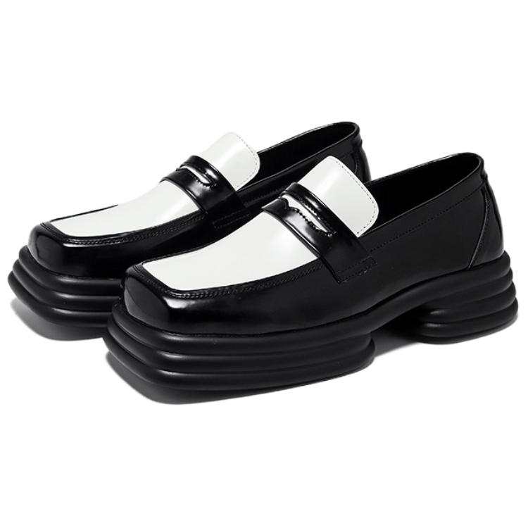 WEISHIBANGWEI WEISHIBANGWEI Patent Leather Loafers Men's Black