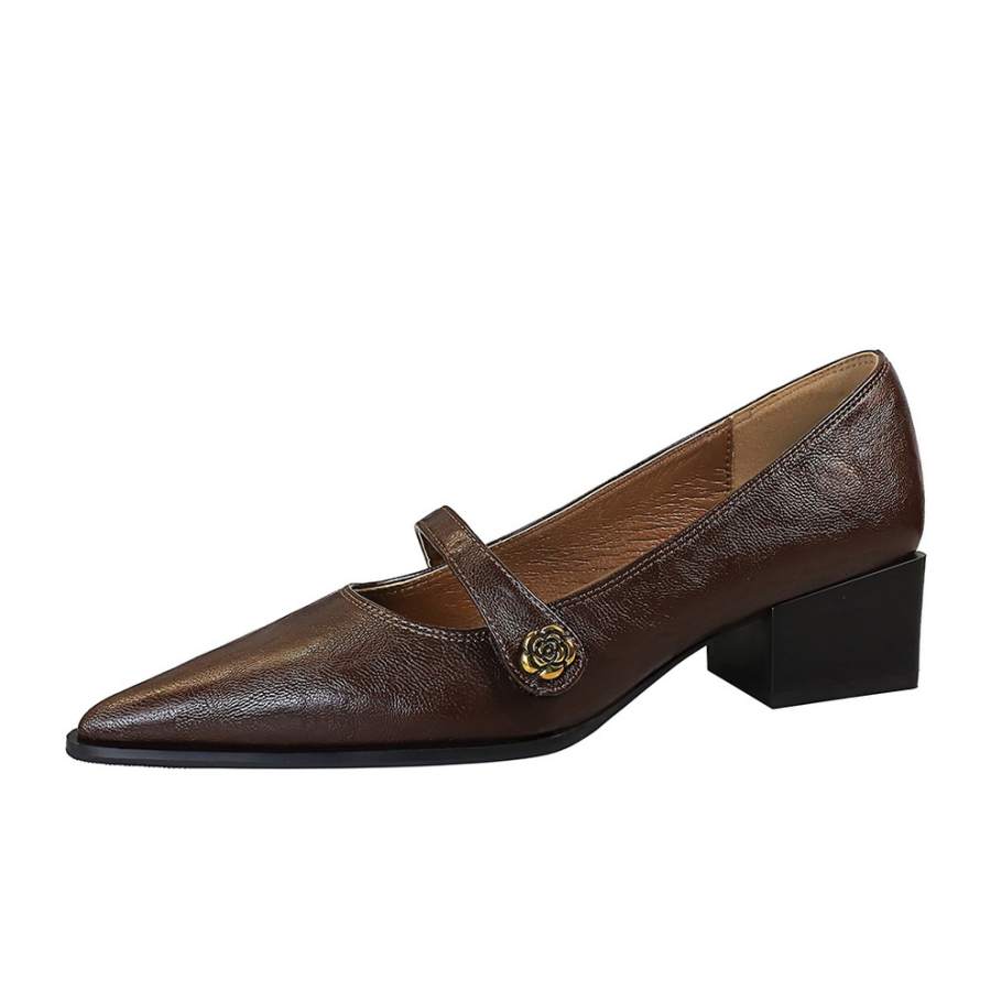 YAFEI XUANYU Microfiber Leather Mary Jane Shoes Women's