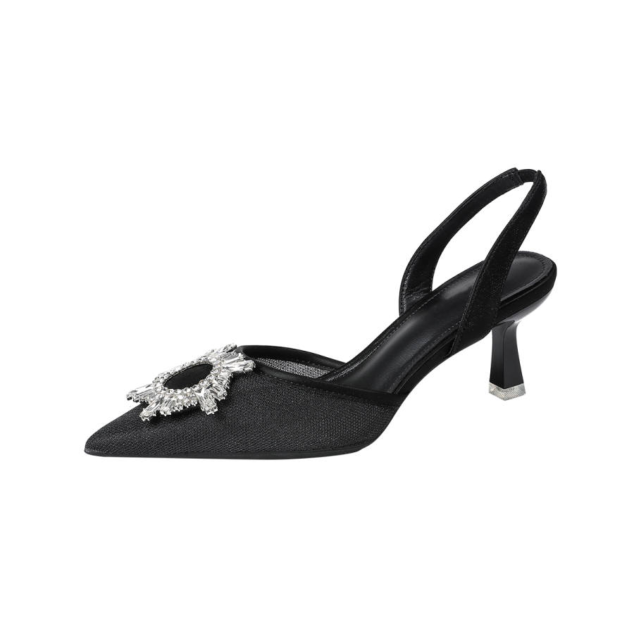 Beijiani Beijiani High Heels Women's Black, Ecru