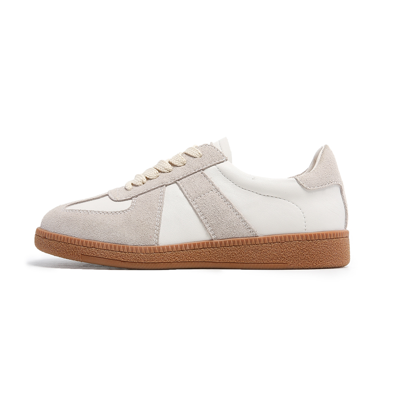 BOJUEMAO Cow Split Leather Slip Resistant Slip Resistant Low top Casual Shoes Women's