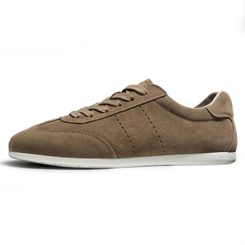 SENJIALUO Cow Suede Abrasion Resistant Lightweight Wear resistant And Lightweight Low top Casual Shoes Men's