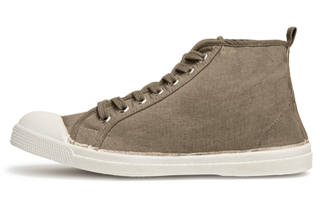 BENSIMON Slip Resistant High top Casual Shoes Men's Light Gray
