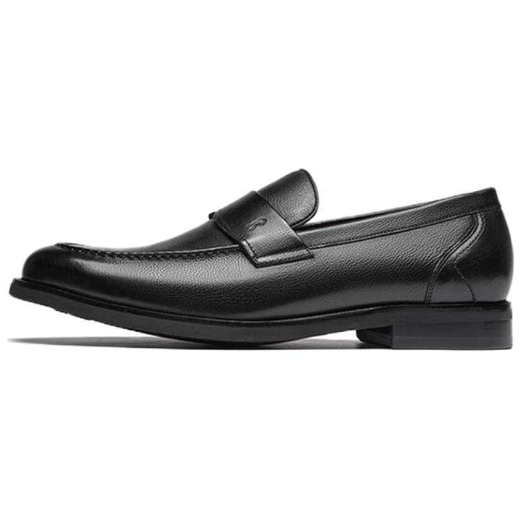 ROBERTA DI CAMERINO Florence Collection Cow Leather Minimalist Fashion Loafers 3cm Men's Black