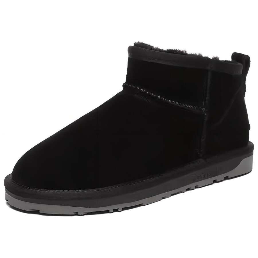 EVERAU EVERAU Cow Split Leather Short Snow Boots Women's
