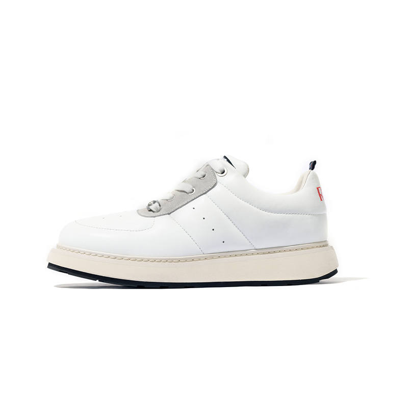 Kami Anger Fashion Trend Slip Resistant Slip Resistant Low top Casual Shoes Hamburger Shoes Unisex White