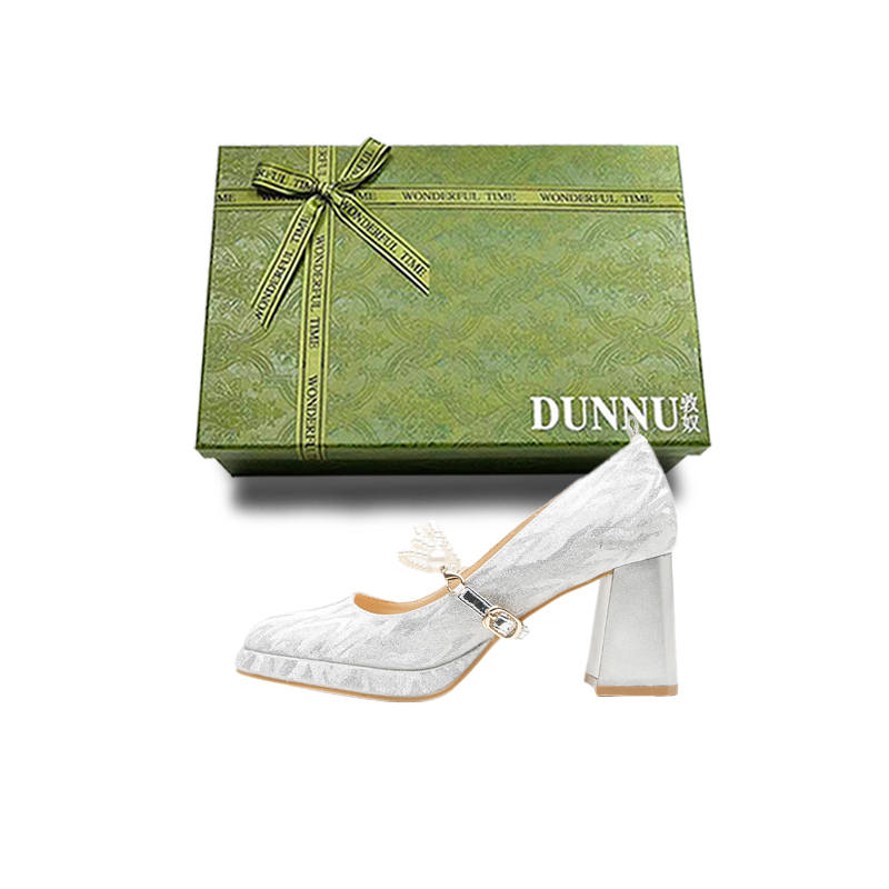 DUNNU High Heels Women's Silver