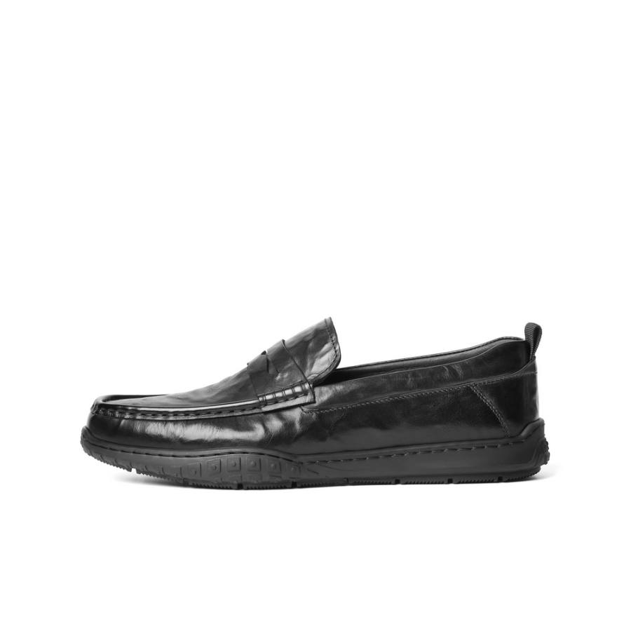 BELLE BELLE Loafers Men's Low Top Black