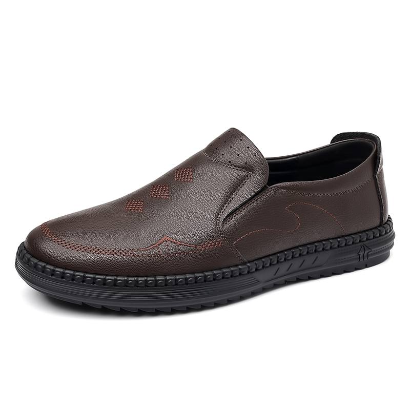 CALIFBULL Men's Casual Shoes Men's Low Top Black/Brown