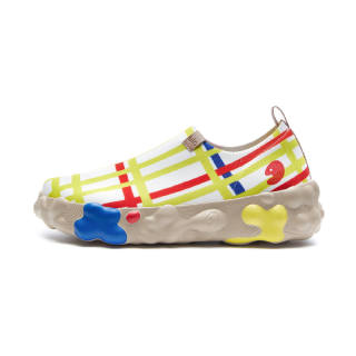 U.IN Painted Museum Collaboration Collection Fabric Casual Shoes Women's