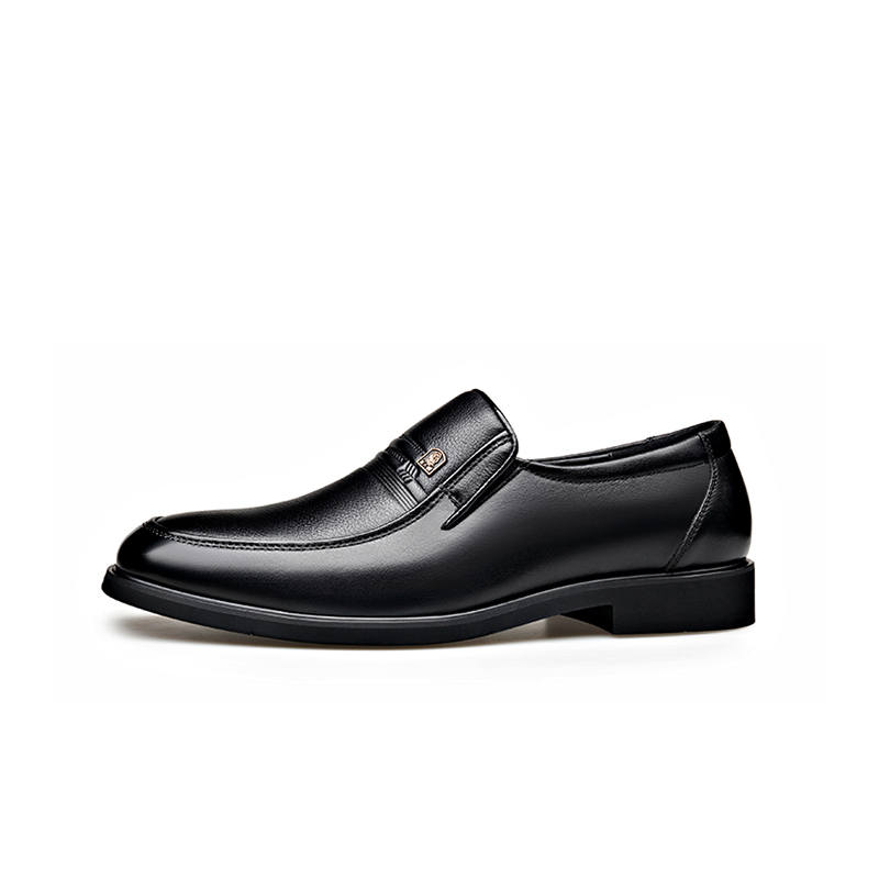LAORENTOU Casual Leather Shoes Men's Low Top Black
