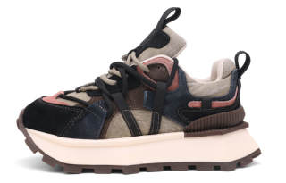 Mr.shang Minimalist Style Abrasion Resistant Low top Chunky Sneakers Women's