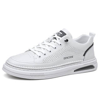 LEXON Cow Leather Lightweight Abrasion Resistant Low top Skateboard Shoes Men's