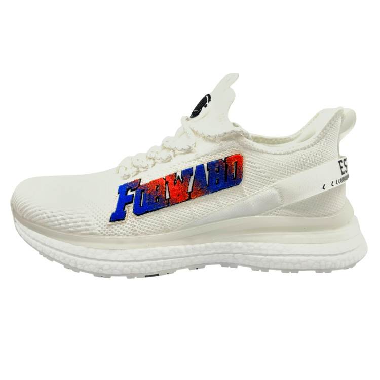 QIANJIN Fabric Slip Resistant, Abrasion Resistant, Breathable Low top Casual Shoes Men's White