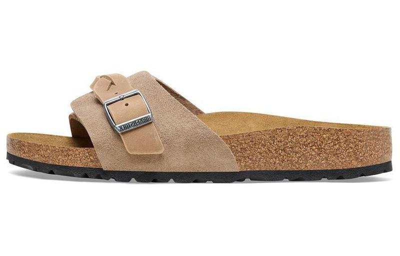 Birkenstock Slide Slippers Women's Taupe Narrow