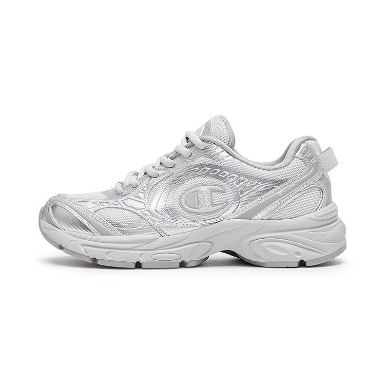 Champion Low top Running Shoes Unisex Silver White/Day Stone Gray