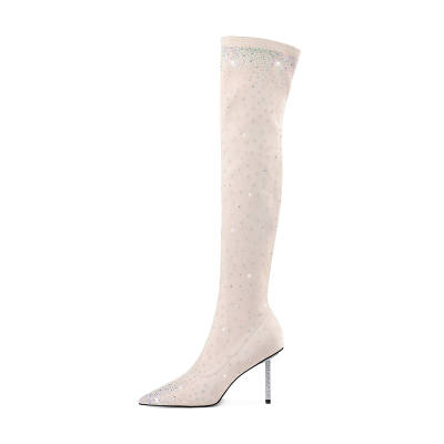 HAOYASENNU Knee High Boots 9cm Women's
