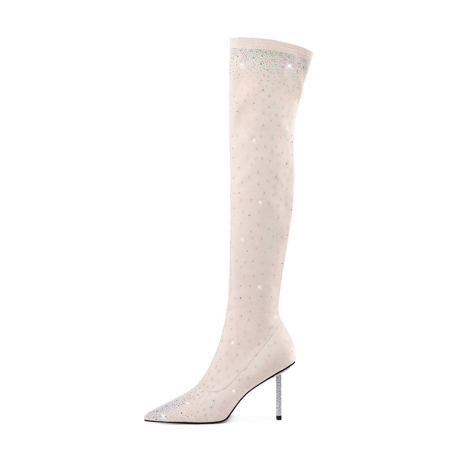 HAOYASENNU Knee High Boots 9cm Women's