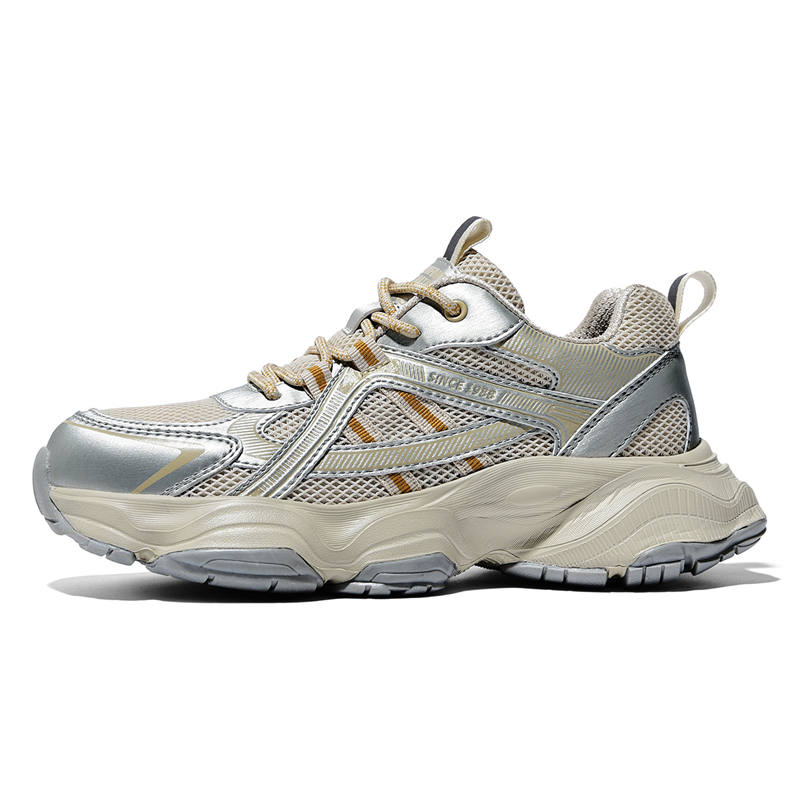 AOKANG Mesh Cushioning Slip Resistant Abrasion Resistant Breathable Height Increasing Low top Casual Shoes Men's