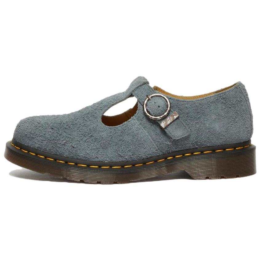 Dr.Martens T-Bar Suede Mary Jane 'Washed Denim'