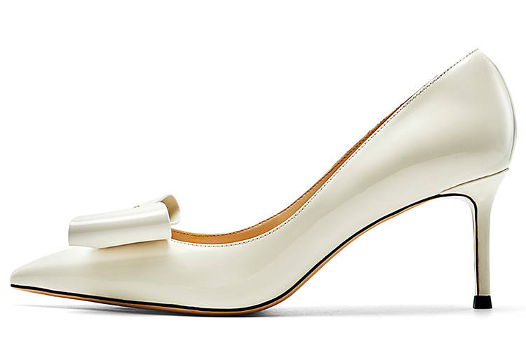 NINE WEST Cow Leather Slim Heel High Heels Women's