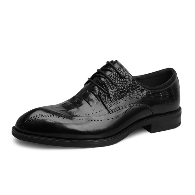 WEISHIBANGWEI Top Grain Cow Leather Dress Shoes Men's