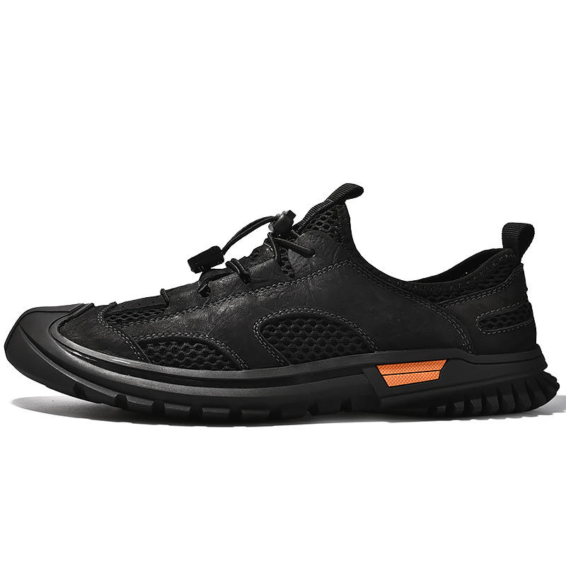 JIGONGYANG Cow Leather Breathable And Slip Resistant Breathable And Slip Resistant Mountaineering Shoes