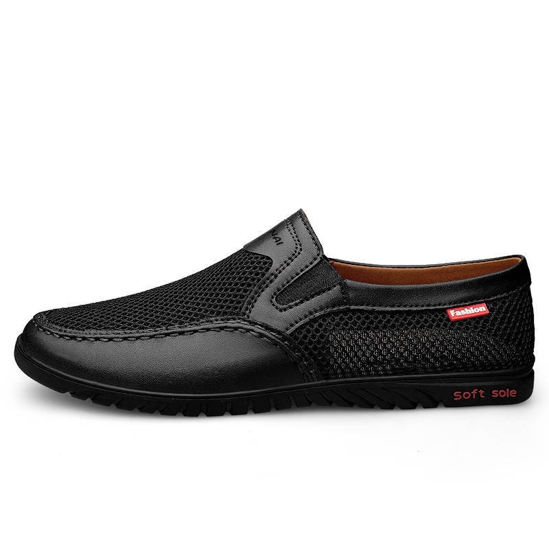 WENNAI Mesh Casual Shoes Men's Black