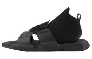 NORVINCY Mid Top Roman Beach Sandals Trendy Brand Future Urban Techwear Slide Slipper Unisex Black