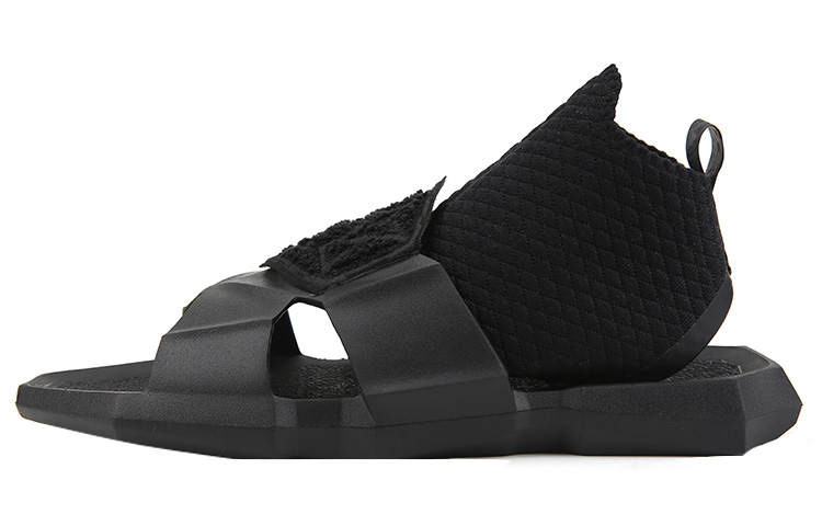 NORVINCY Mid Top Roman Beach Sandals Trendy Brand Future Urban Techwear Slide Slipper Unisex Black