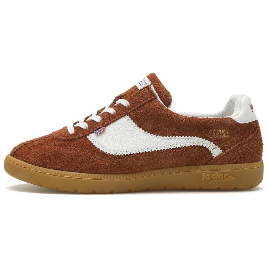 JACLAR JACLAR CHAMP 1975 SPLIT Leather Low top Skateboard Shoes Unisex Light Brown White