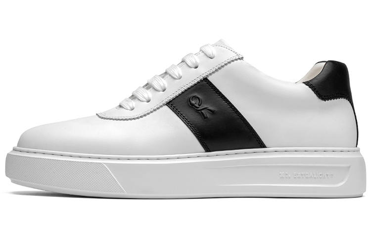 ROBERTA DI CAMERINO Slip Resistant Abrasion Resistant Low top Skateboard Shoes Men's White Black
