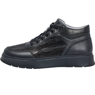 LILANZ Cow Leather Abrasion Resistant Abrasion Resistant Low top Casual Shoes Men's Black