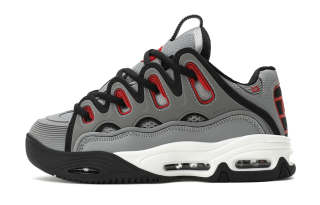 OSIRIS Skateboard Shoes Unisex Low Top Gray Red