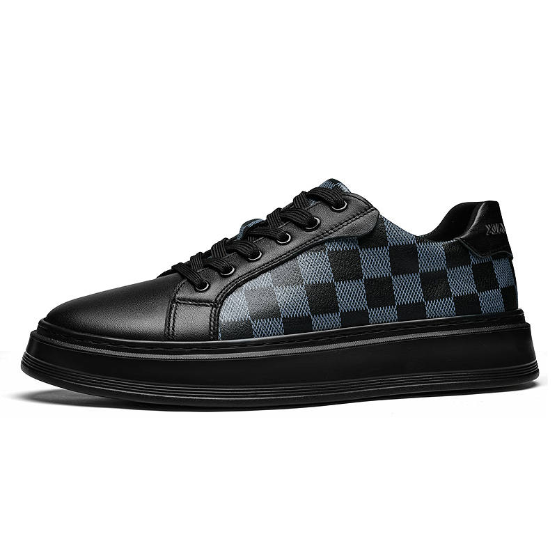 XIMO BULL Cow Leather Cushioning Low top Skateboard Shoes Men's