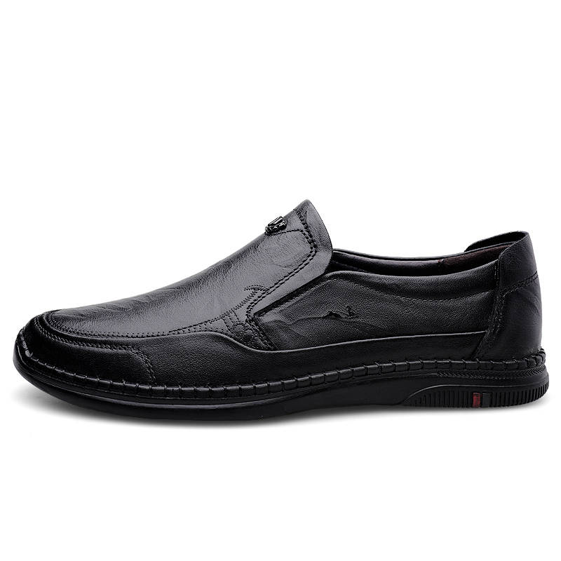 YINGLUNQISHI Top Grain Cow Leather Casual Shoes Men's