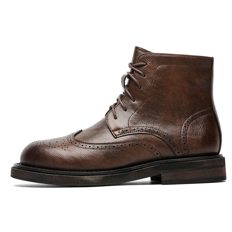CHILANG CHILANG Ankle Boots Men's Black/Brown