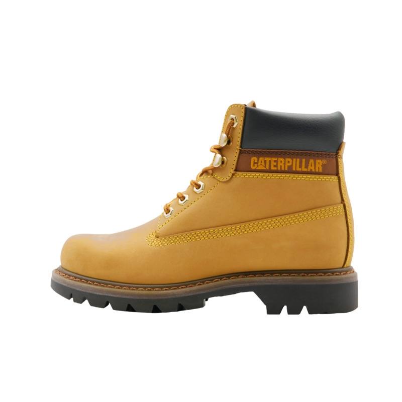 CAT Colorado Breathable Abrasion Resistant Slip Resistant Knee High Outdoor Boots Men's Black Yellow